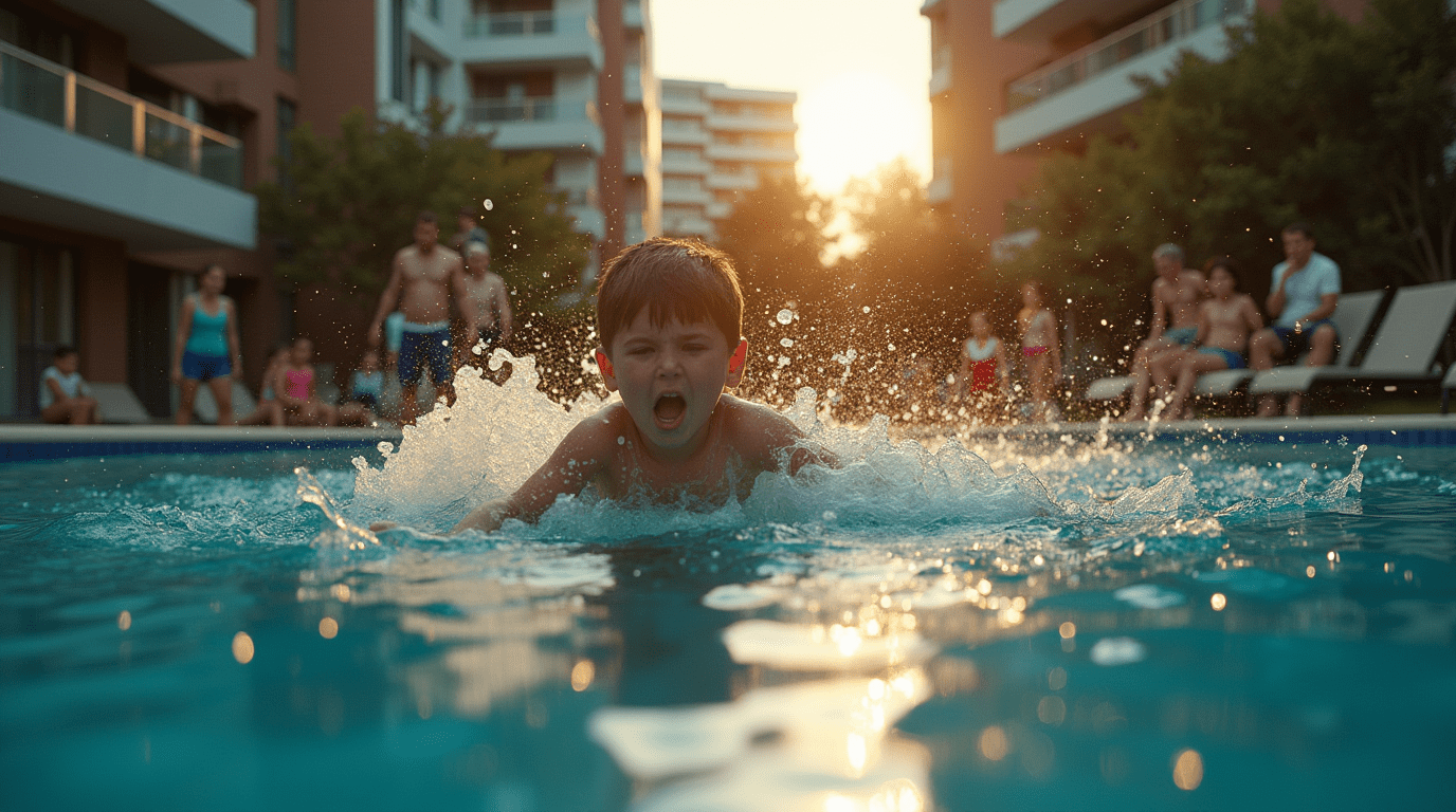 Jongetje (7) dreigt in zwembad te verdrinken – dan grijpen twee dappere buurjongens in