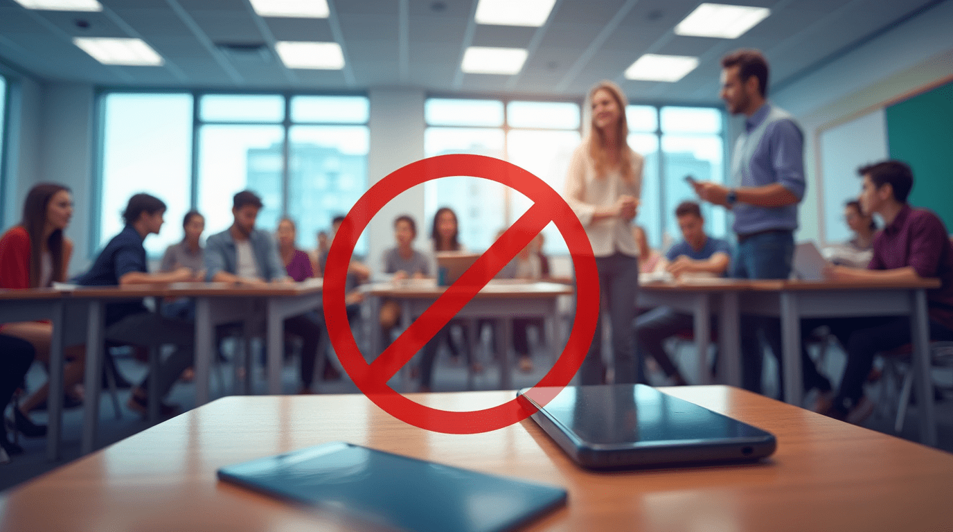 Mobieltje binnenkort niet langer toegestaan in de klas, verbod niet uitgesloten