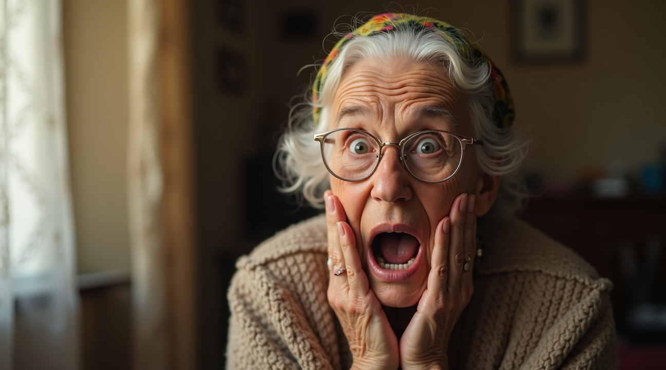 98 jarige oma is stomverbaads als ze ontdekt dat haar man