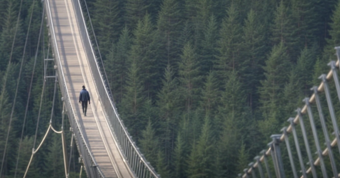 Langste voetgangersbrug ter wereld is in Tsjechië geopend