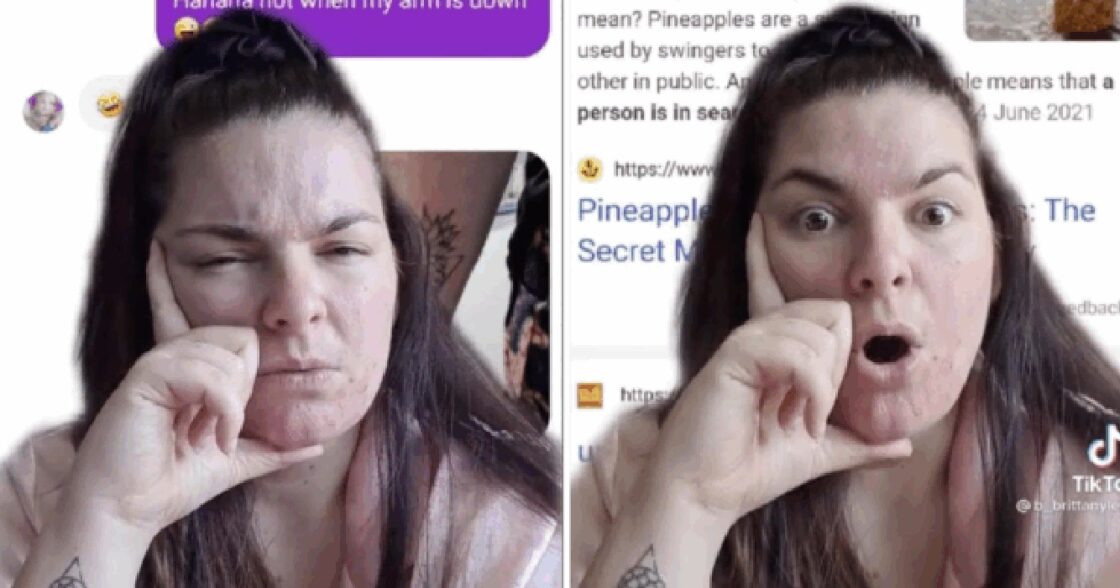 Vrouw schrikt als ze betekenis van haar tatoeage van ondersteboven ananas ontdekt 