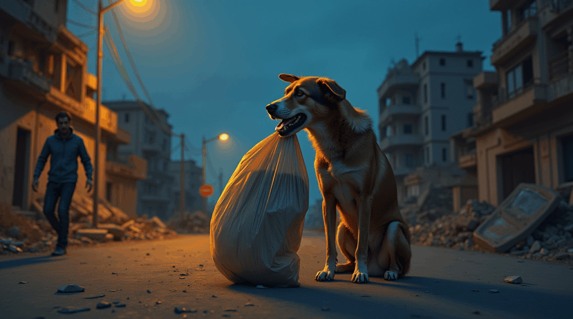 Zwerfhond redt het leven van babymeisje dat in vuilniszak werd gedumpt